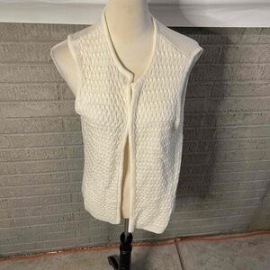 BFA Classics Vintage Quilted Sleeveless Sweater‎ Vest Size Large